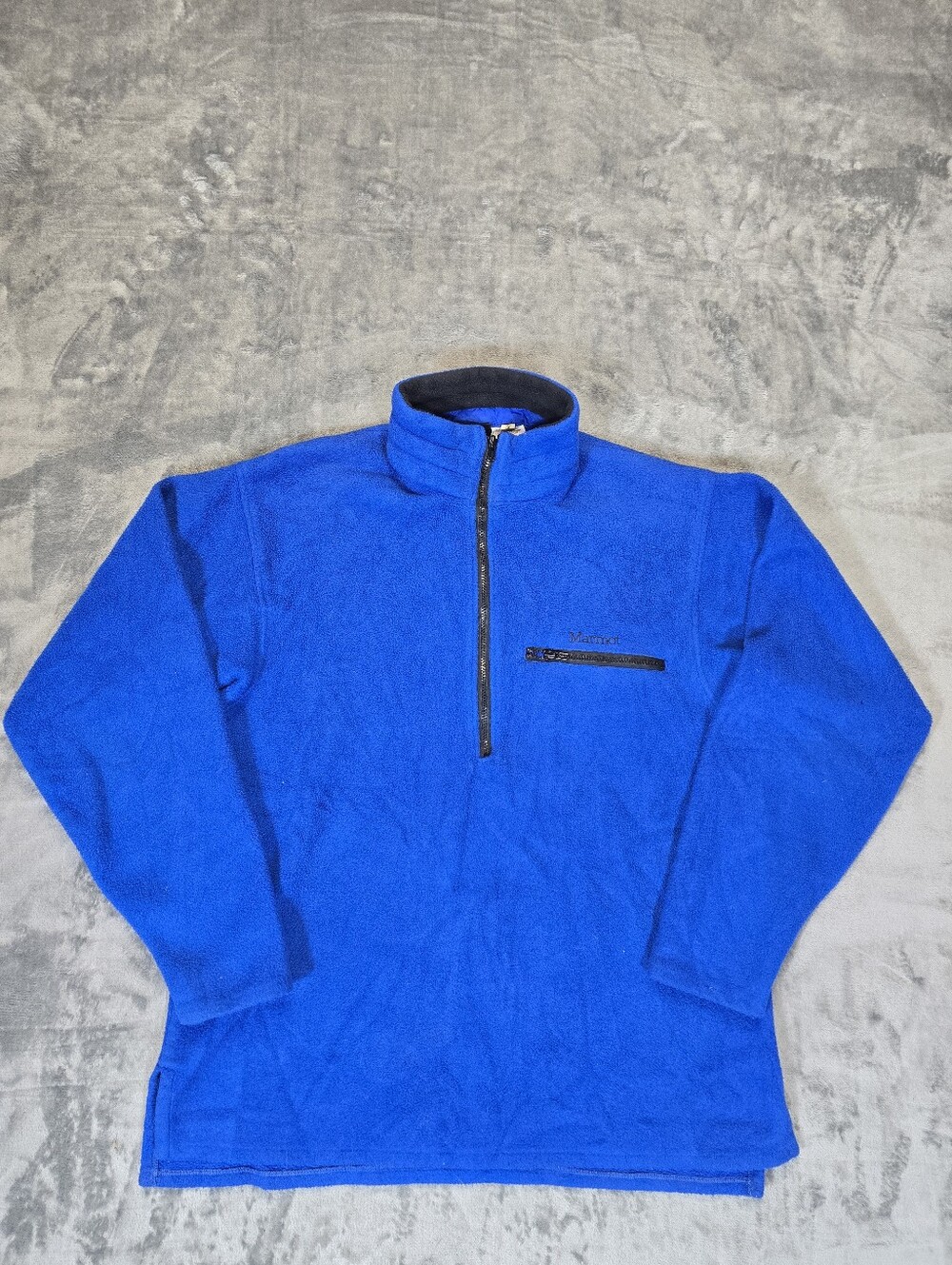 Vintage Marmot 1/2 Zip Fleece Sweater Size XL Blue